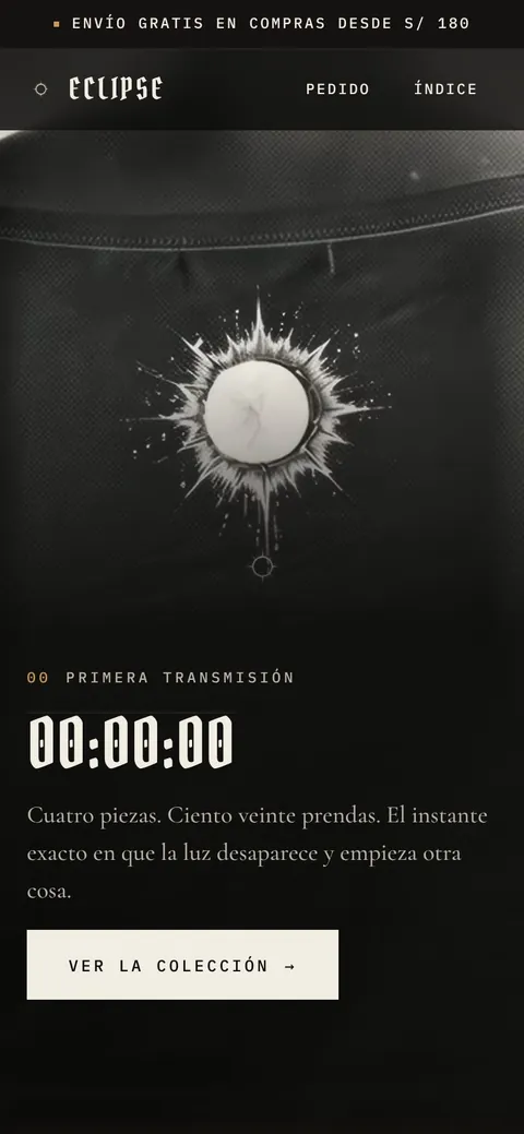 La portada en el celular